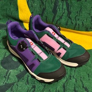 LEGO adidas Terrex Green Purple Pink Trail Sneakers with BOA